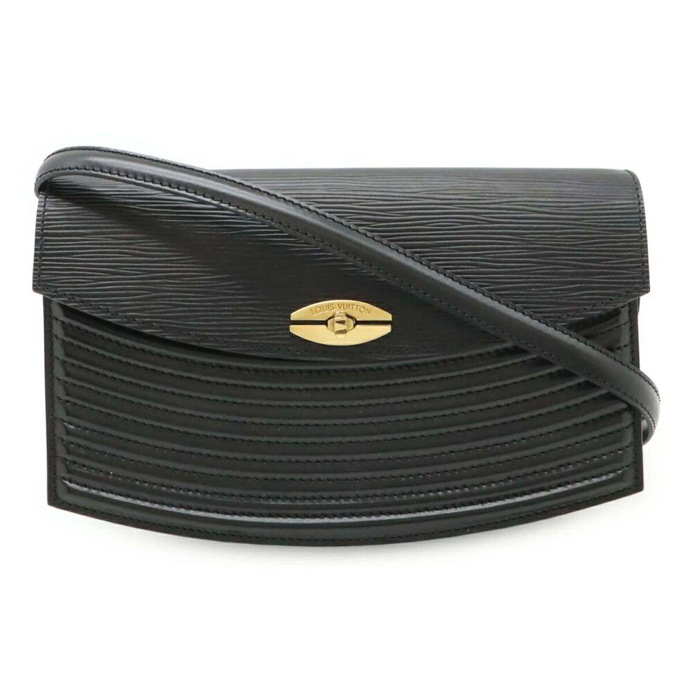 LOUIS VUITTON Louis Vuitton Epi Prebour Shoulder Bag Pochette Clutch Noir Bla... - Picture 2 of 9